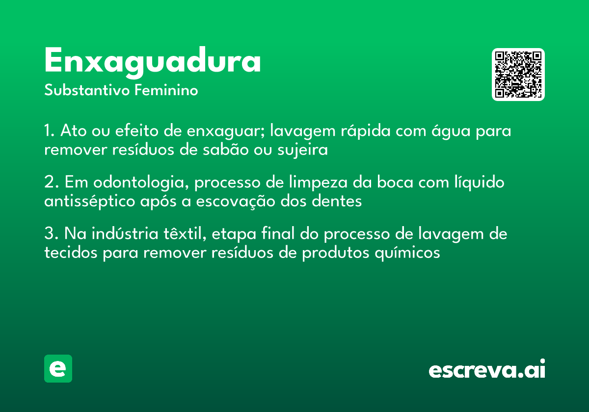 enxaguadura