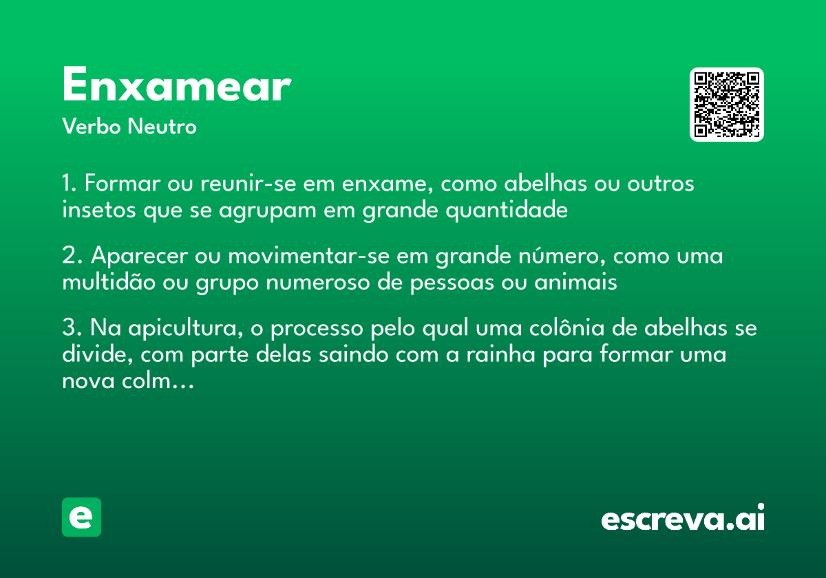 enxamear