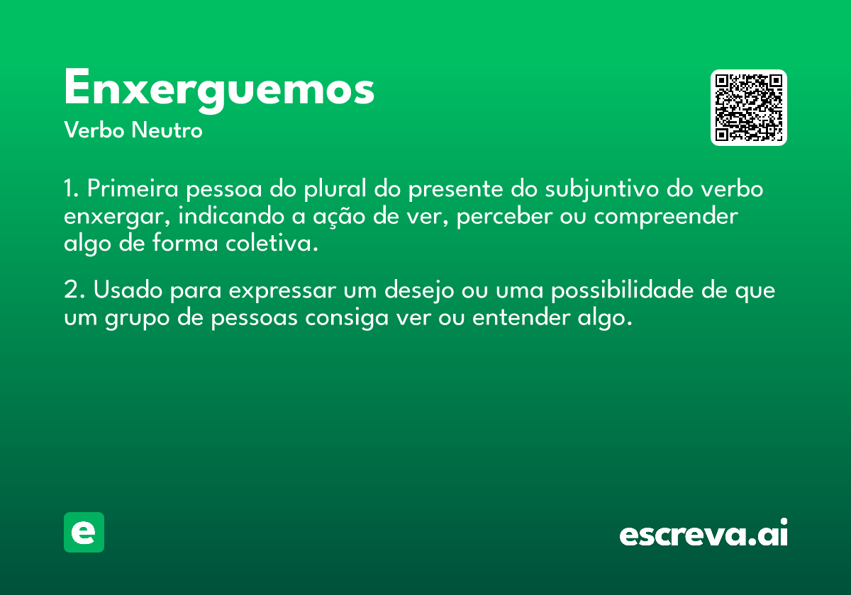 enxerguemos
