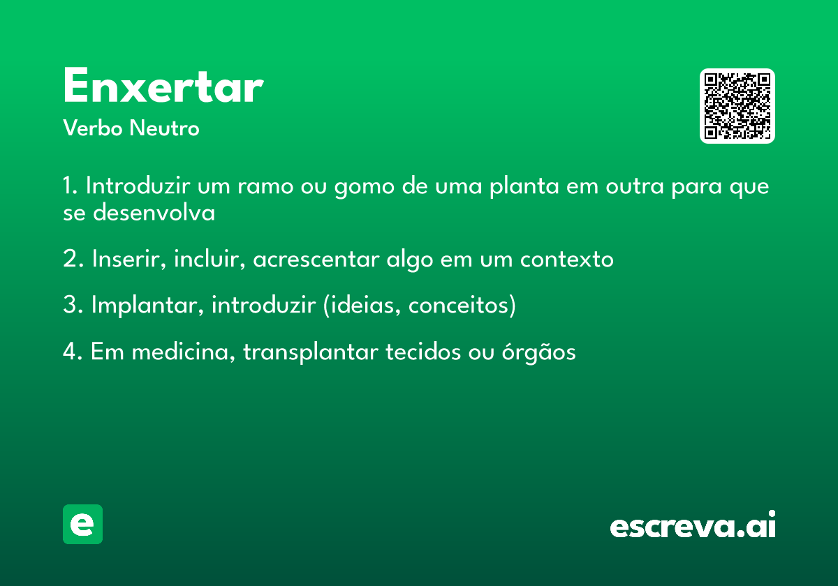 enxertar