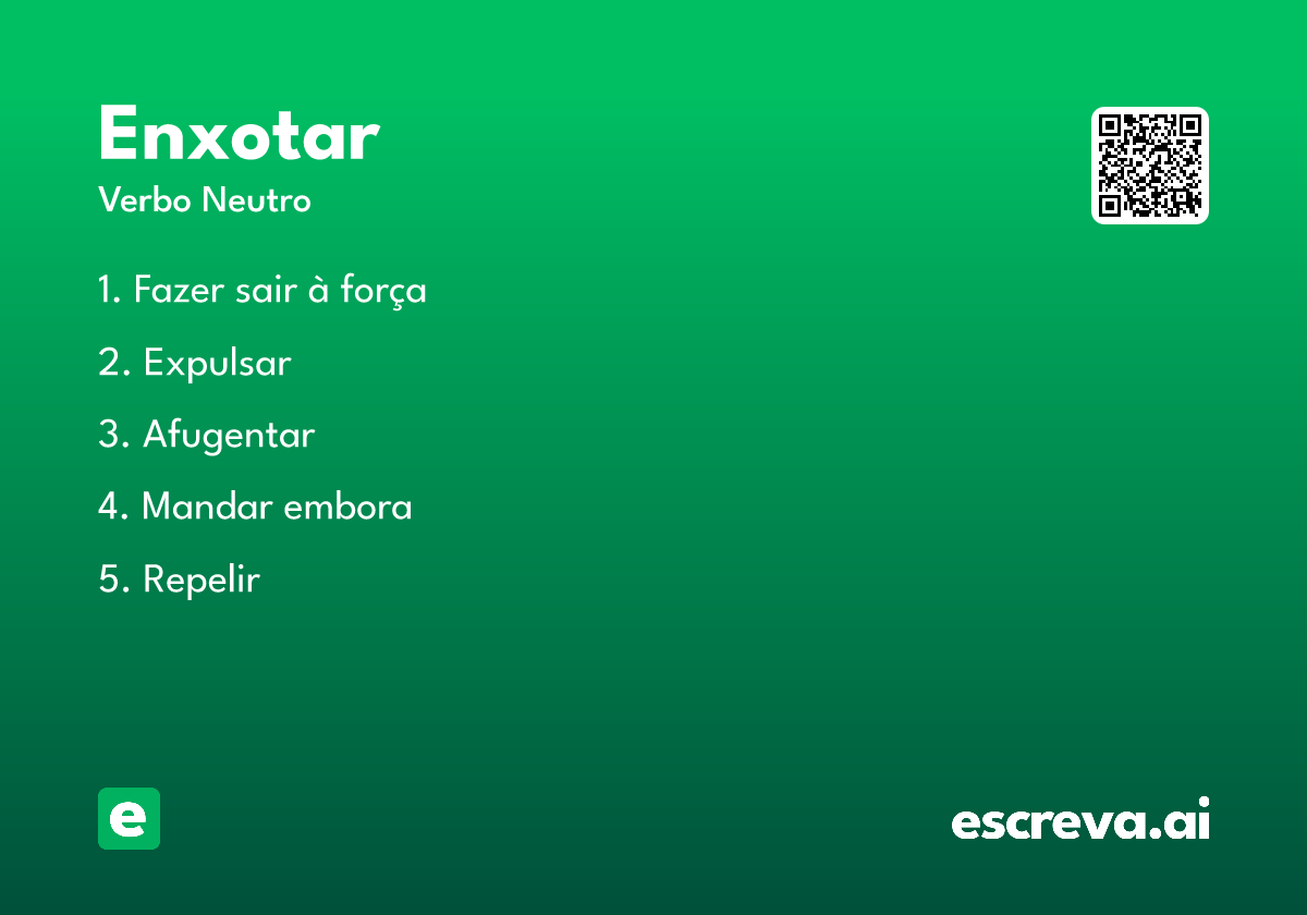 enxotar