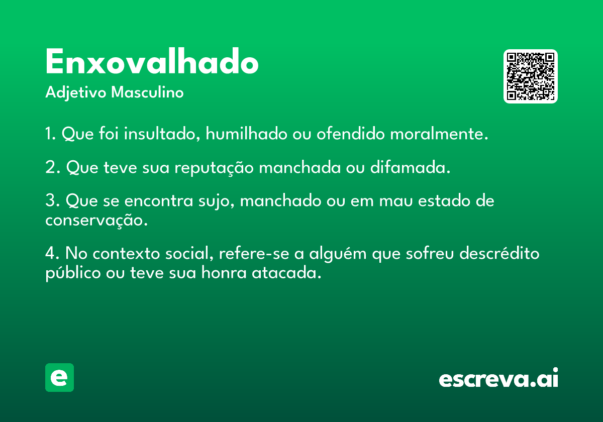 enxovalhado