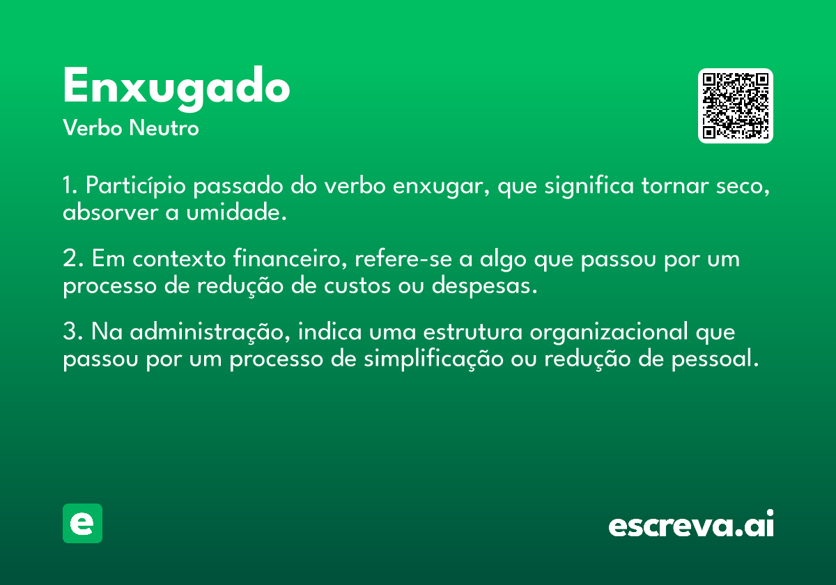 enxugado