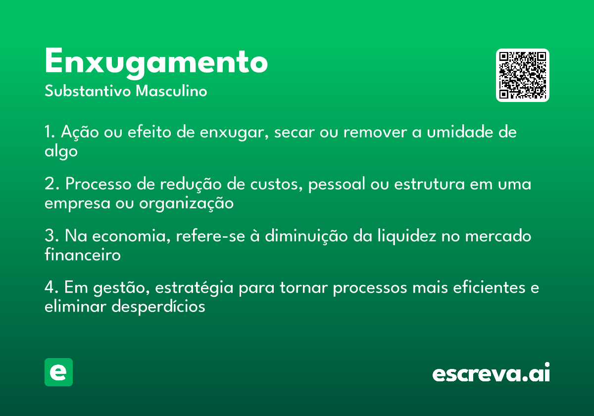 enxugamento