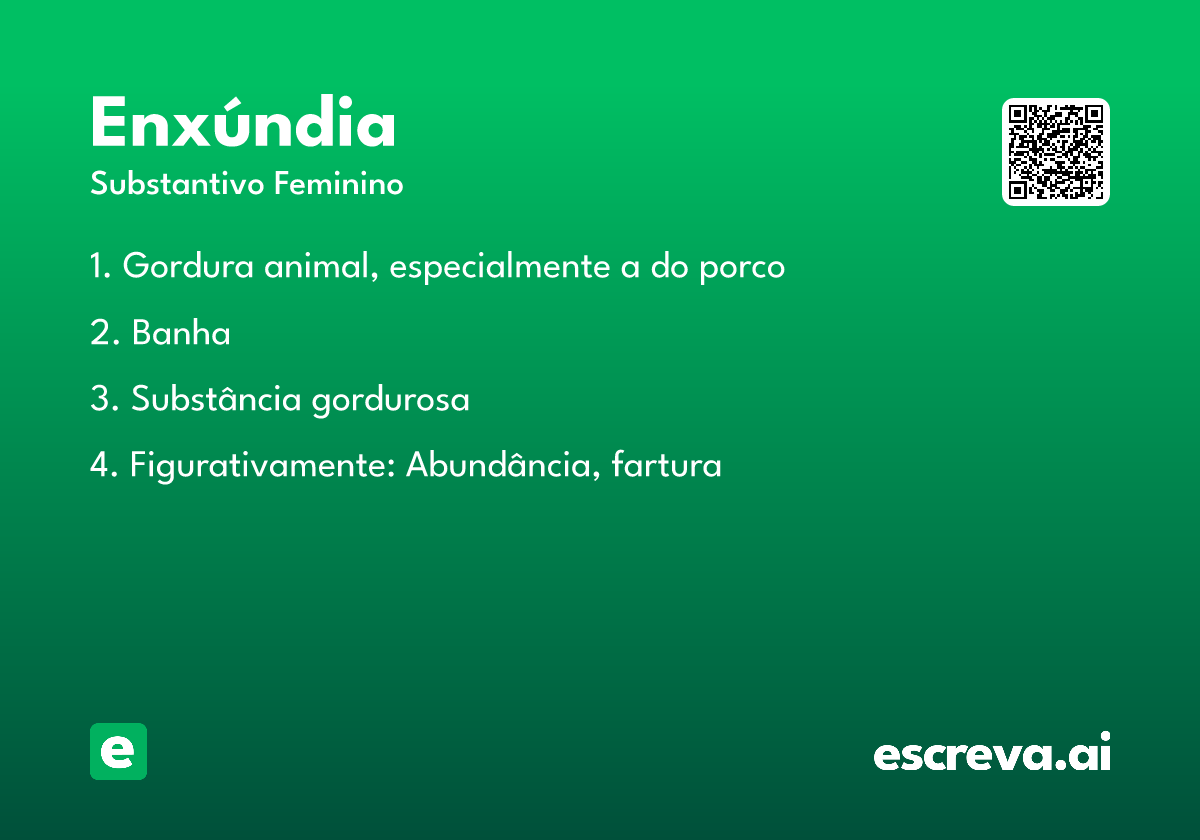 enxúndia