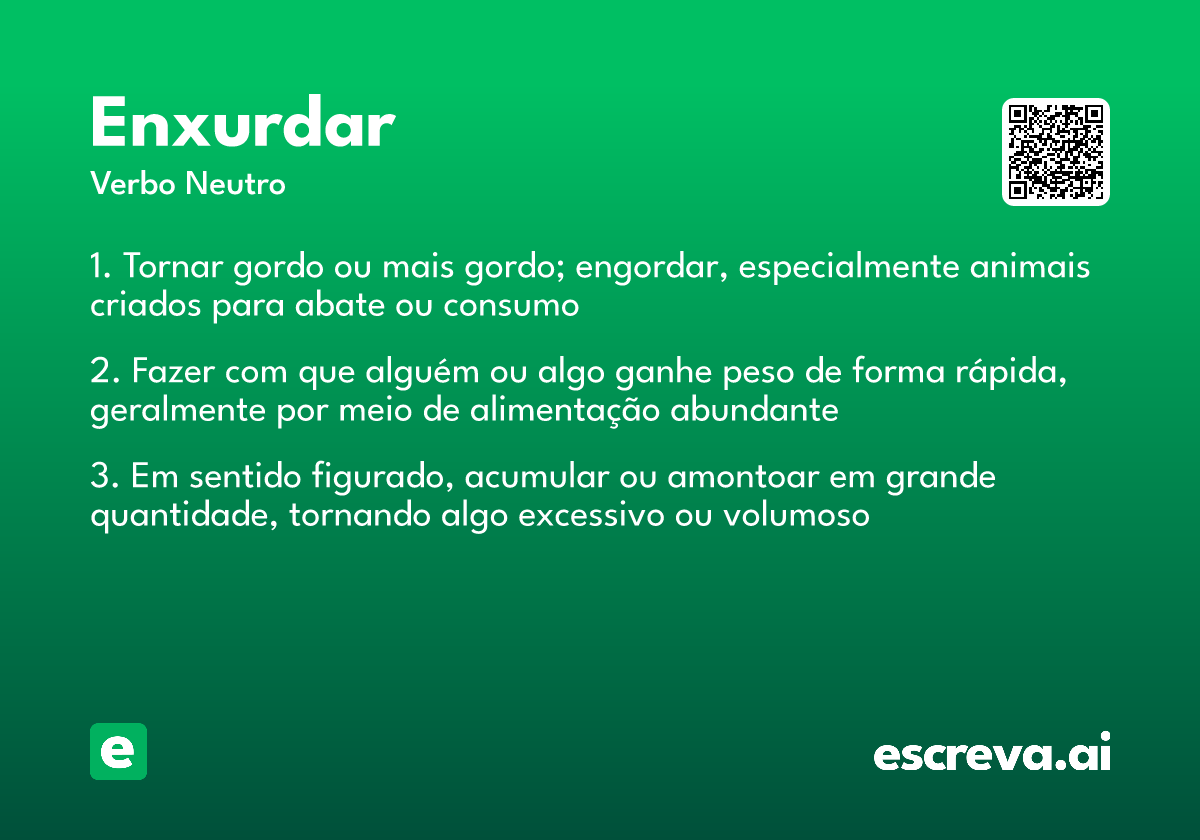 enxurdar