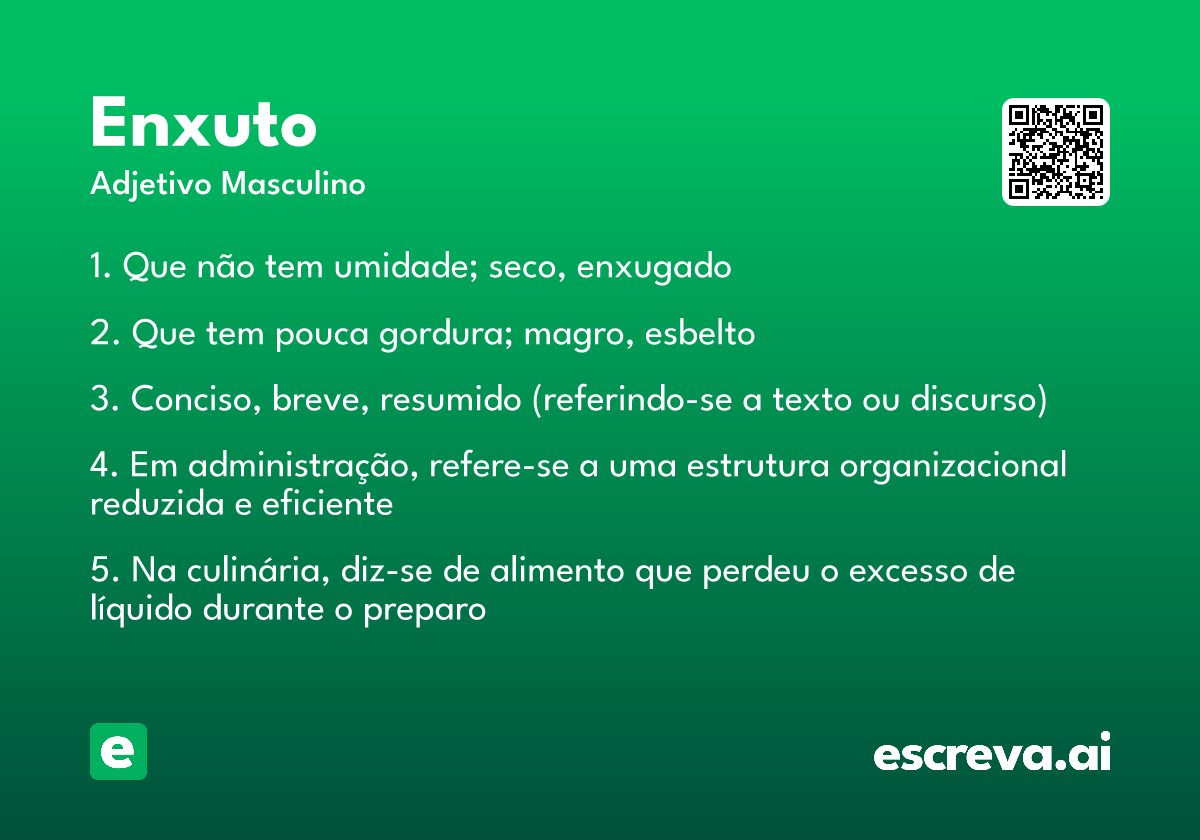 enxuto