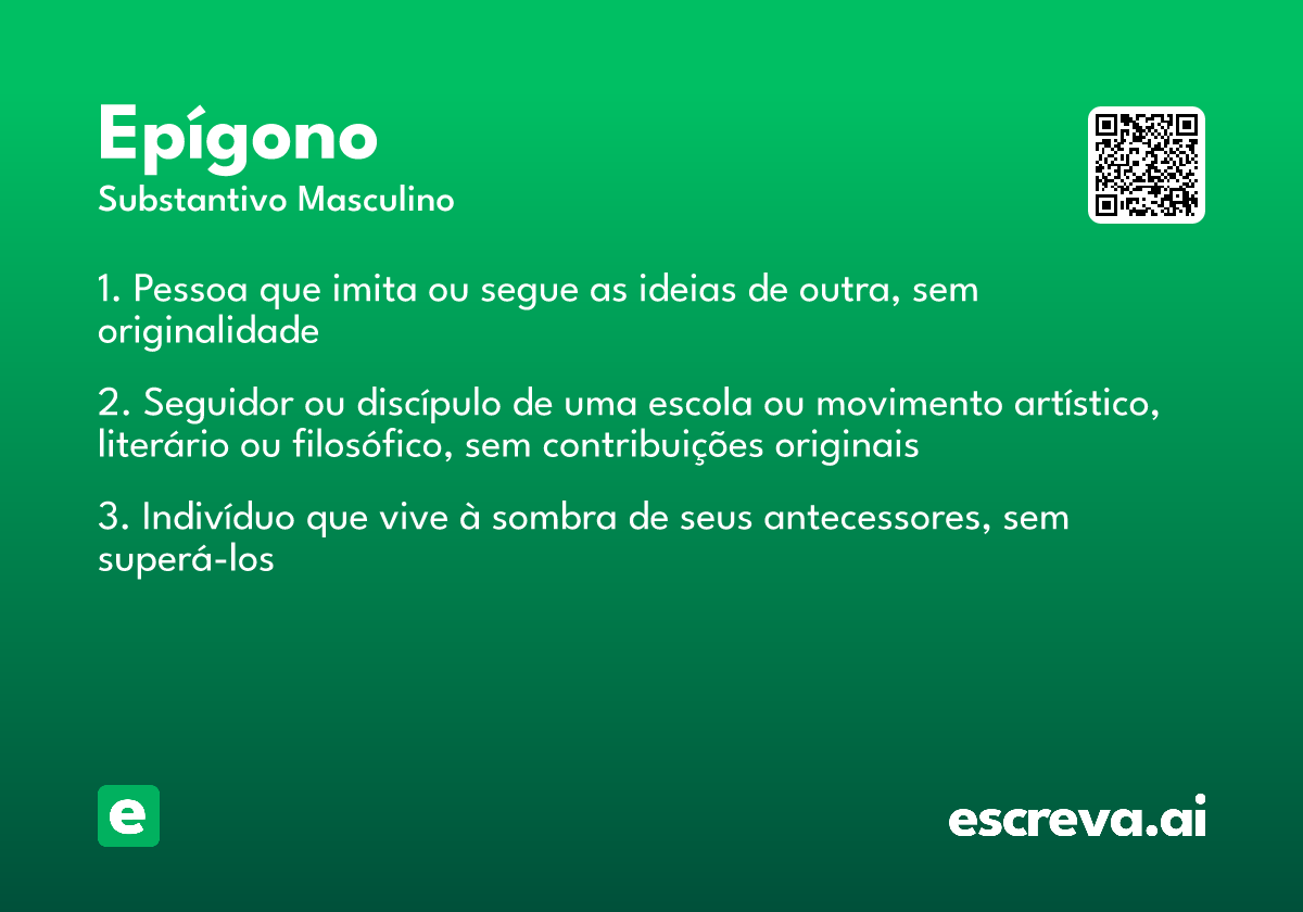 epígono