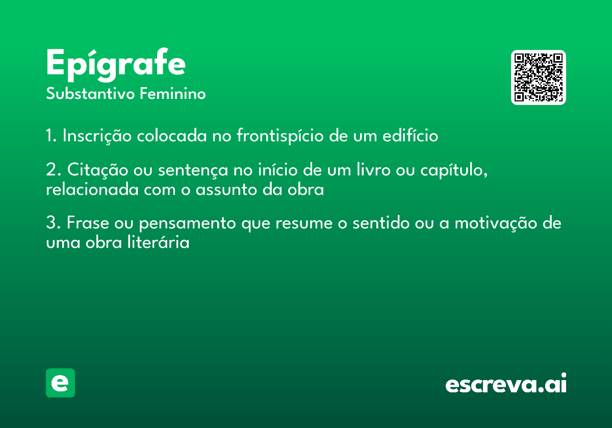 epígrafe