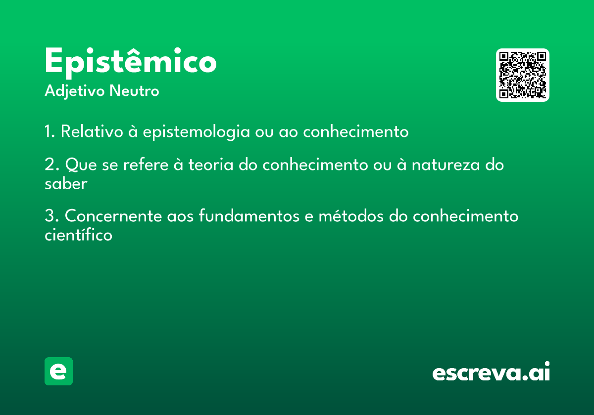 epistêmico