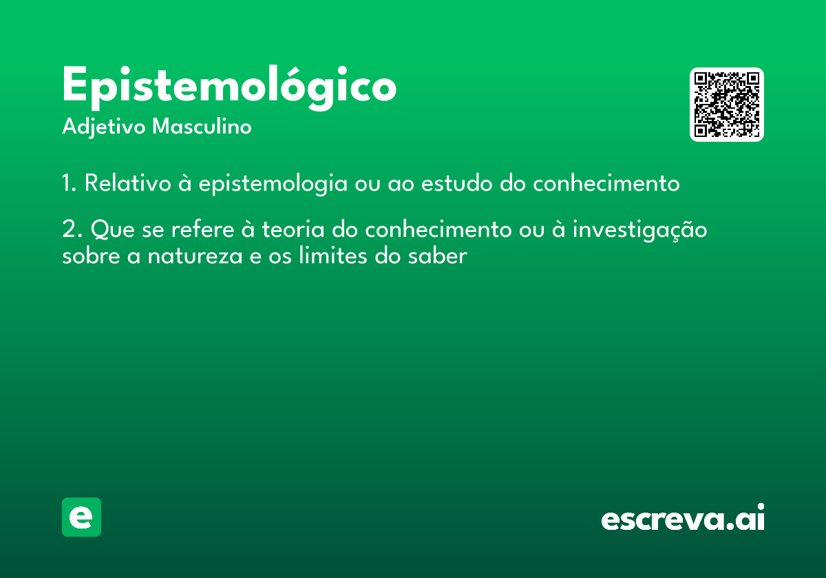 epistemológico