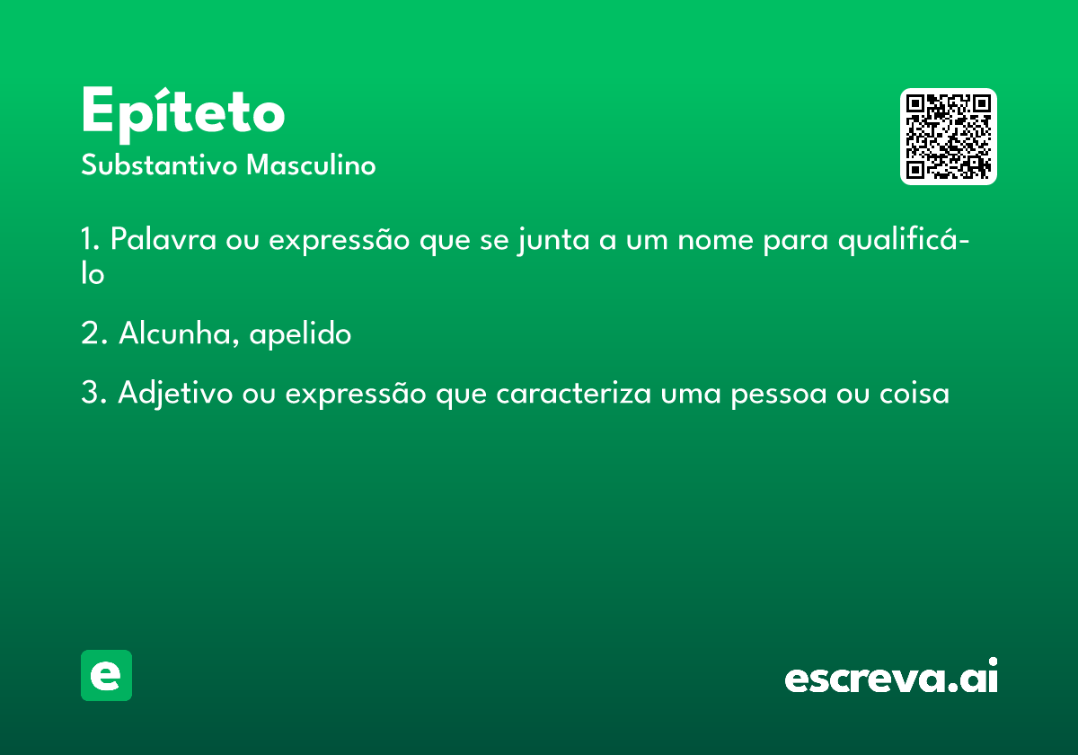 epíteto