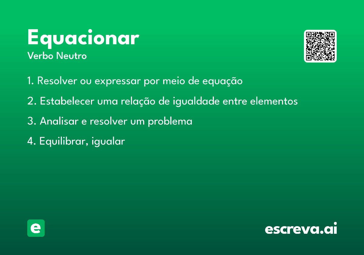 equacionar