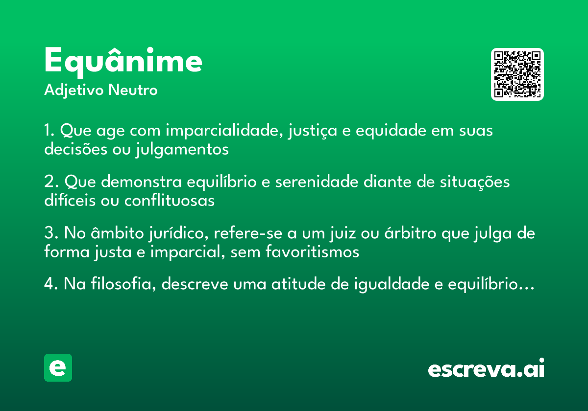 equânime