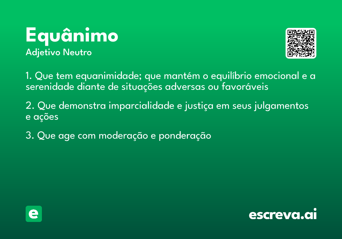 equânimo