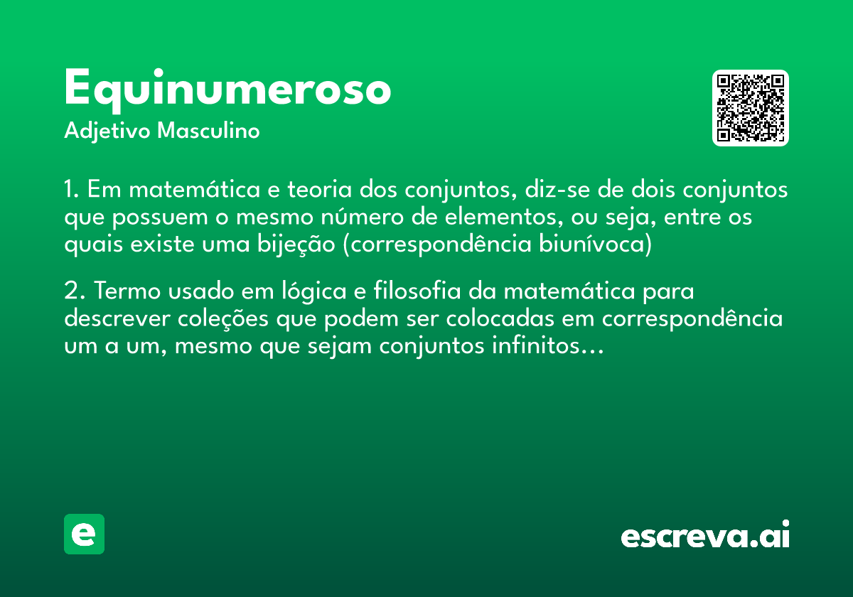 equinumeroso