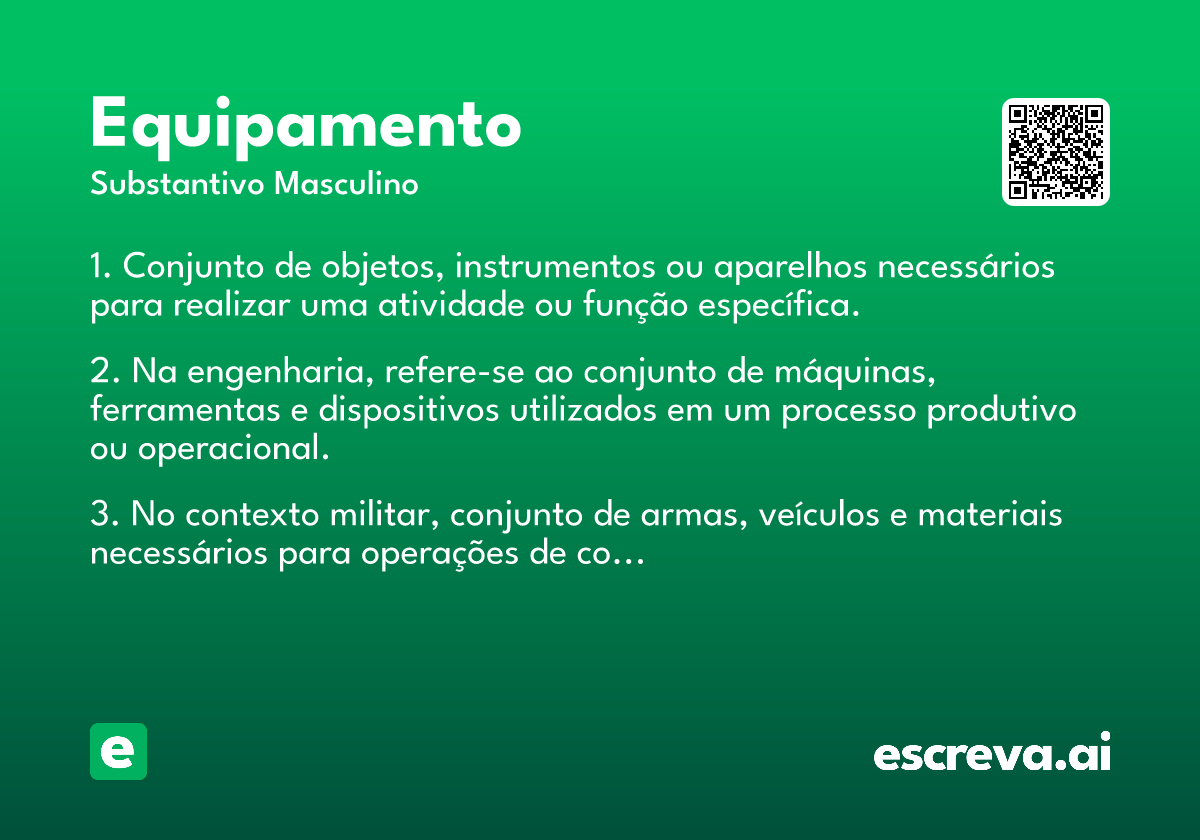 equipamento