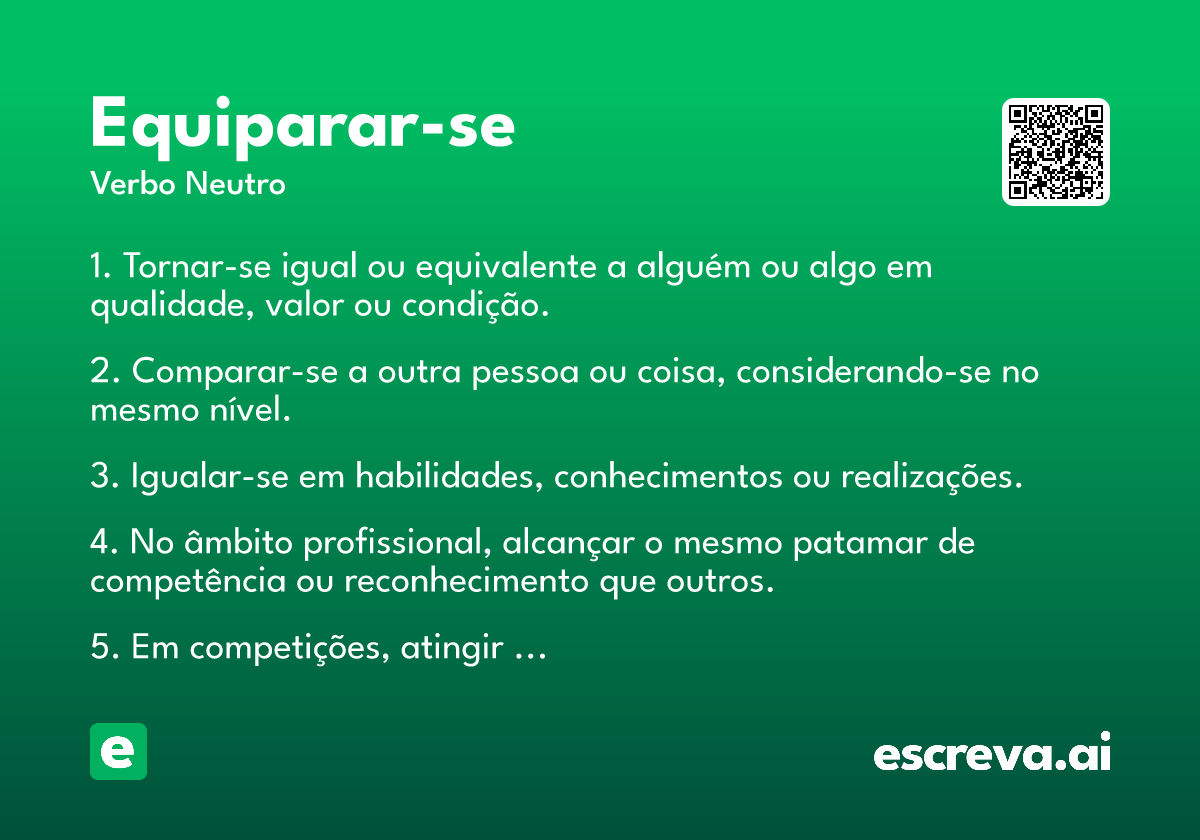 equiparar-se