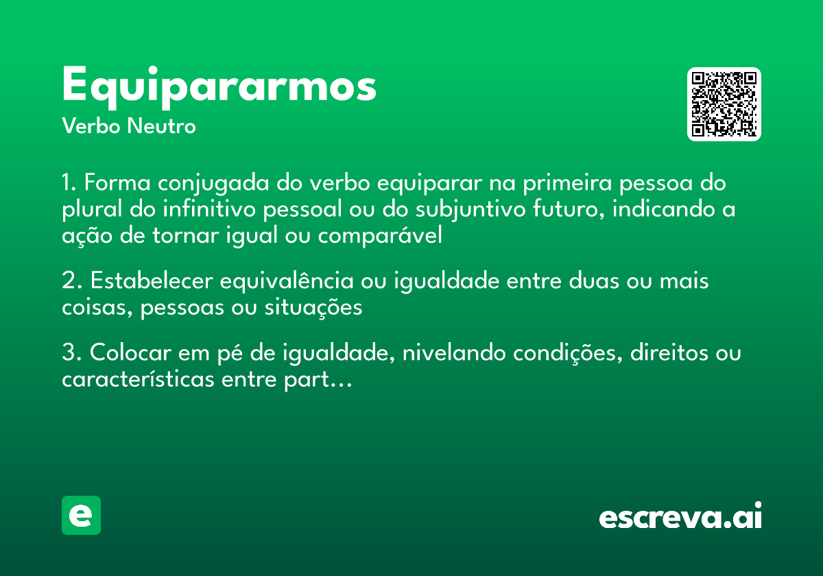 equipararmos
