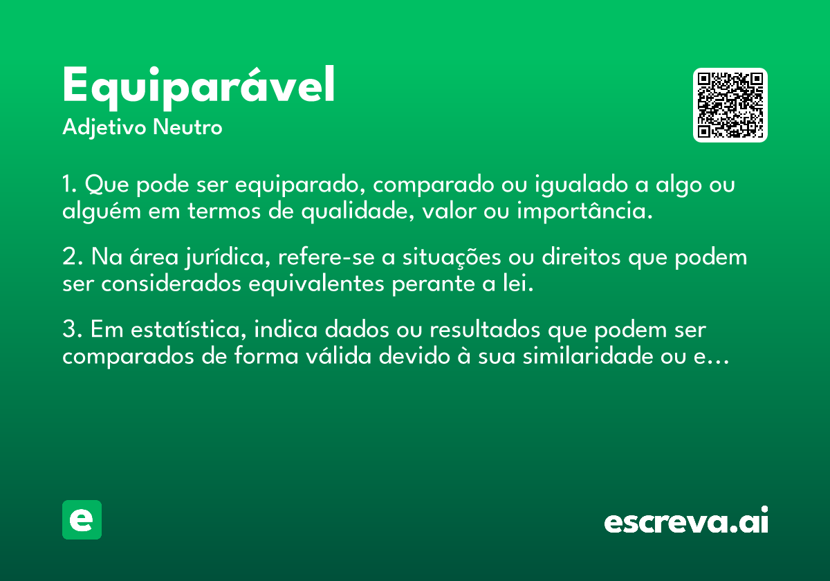 equiparável