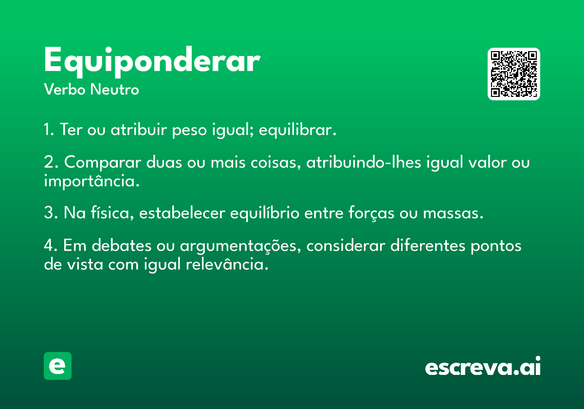 equiponderar