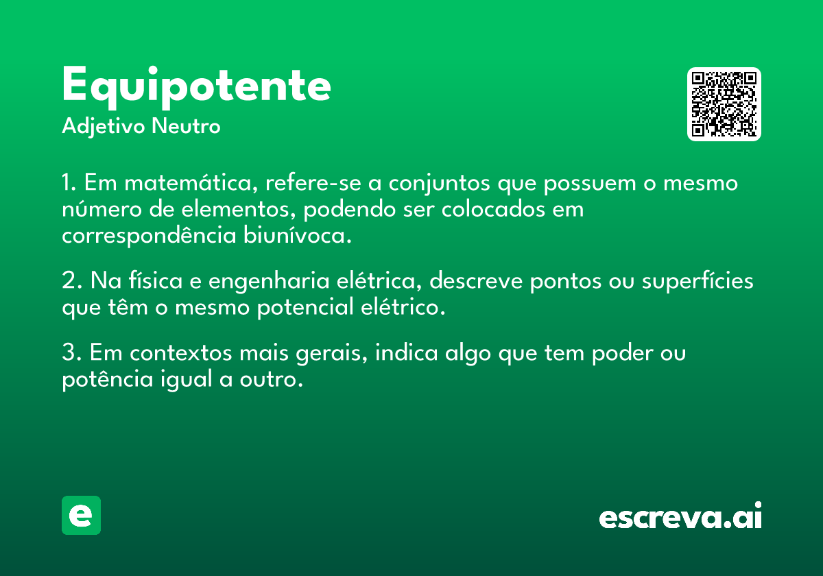 equipotente