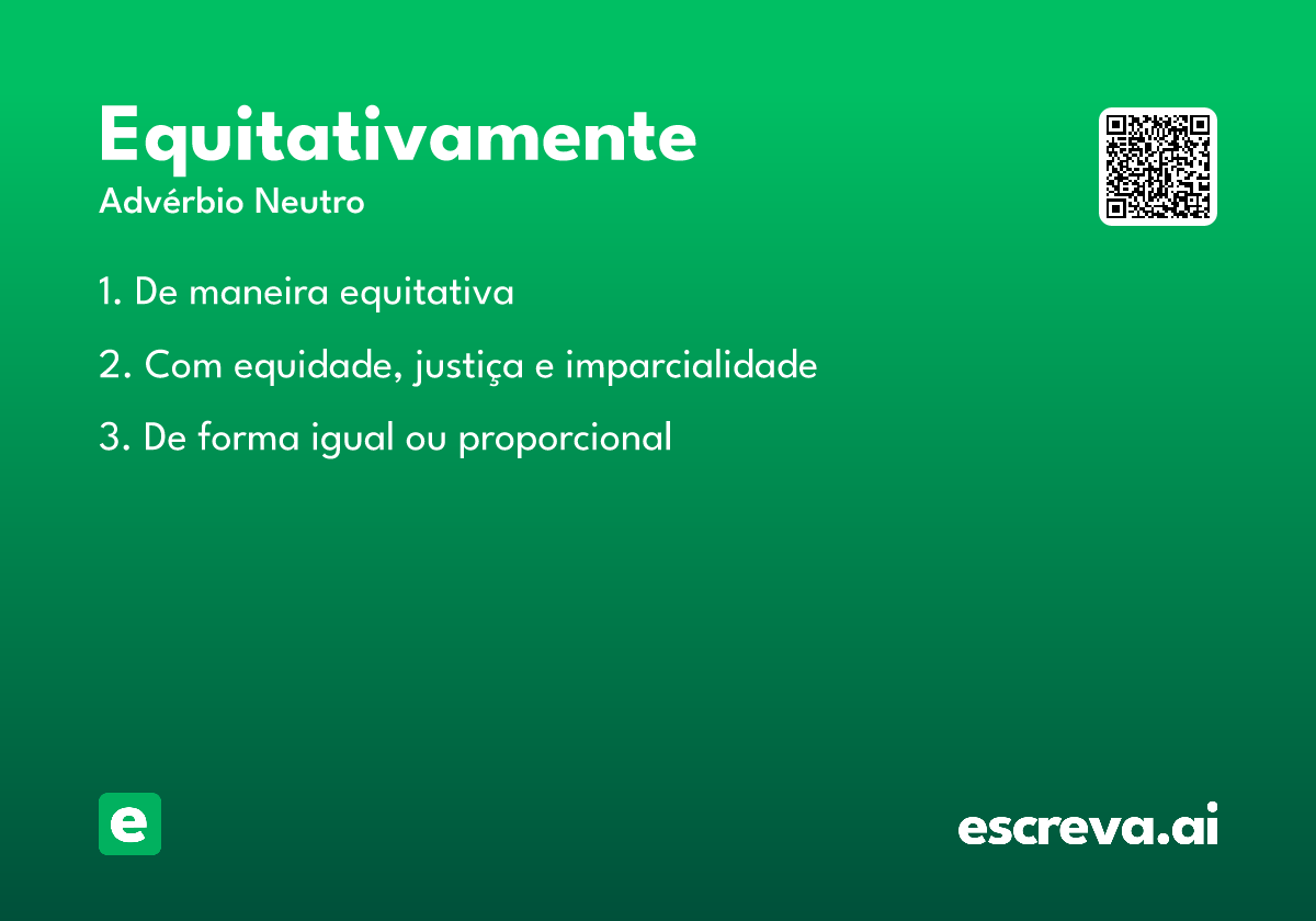 equitativamente