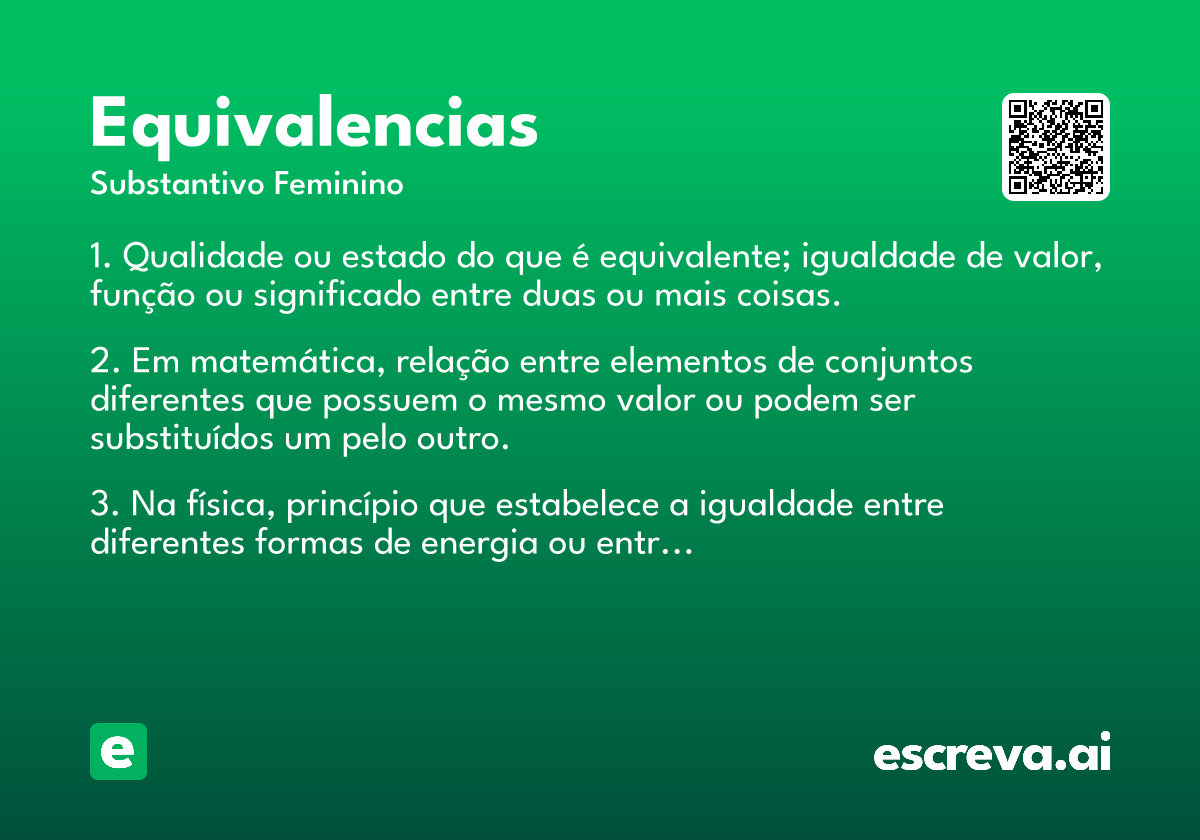 equivalencias