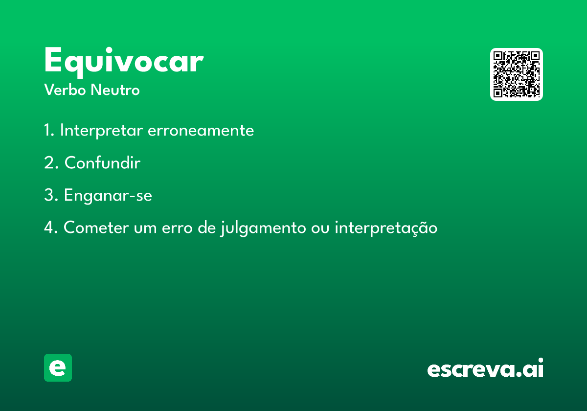 equivocar