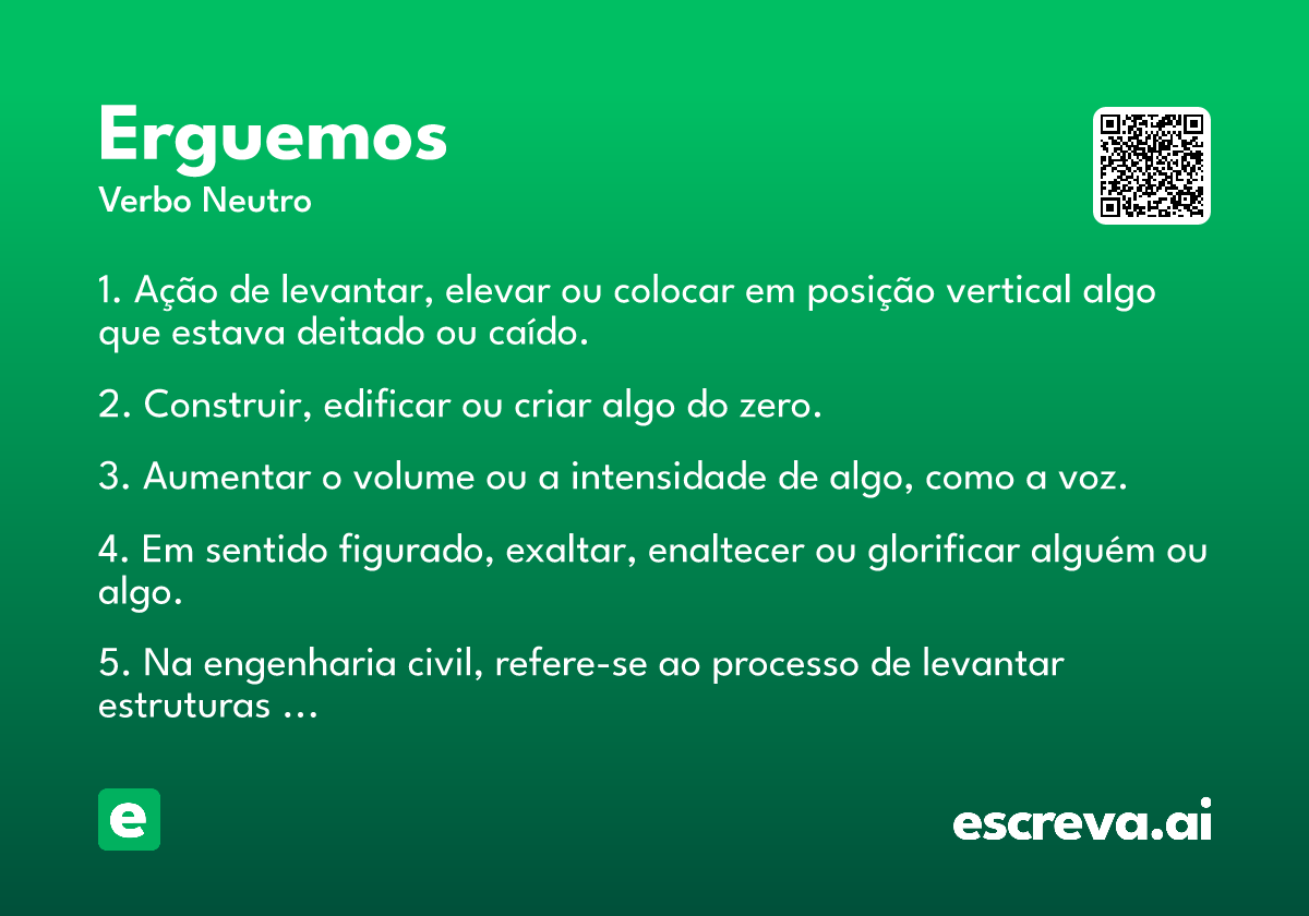 erguemos