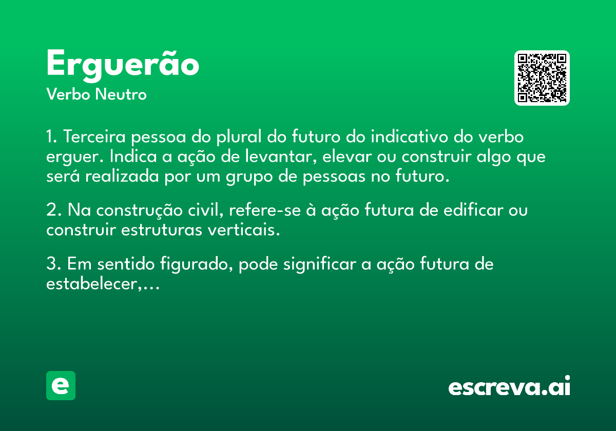 erguerão