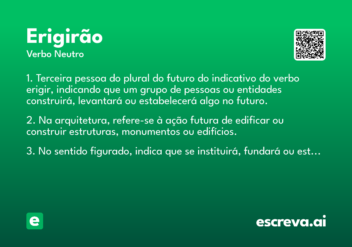 erigirão