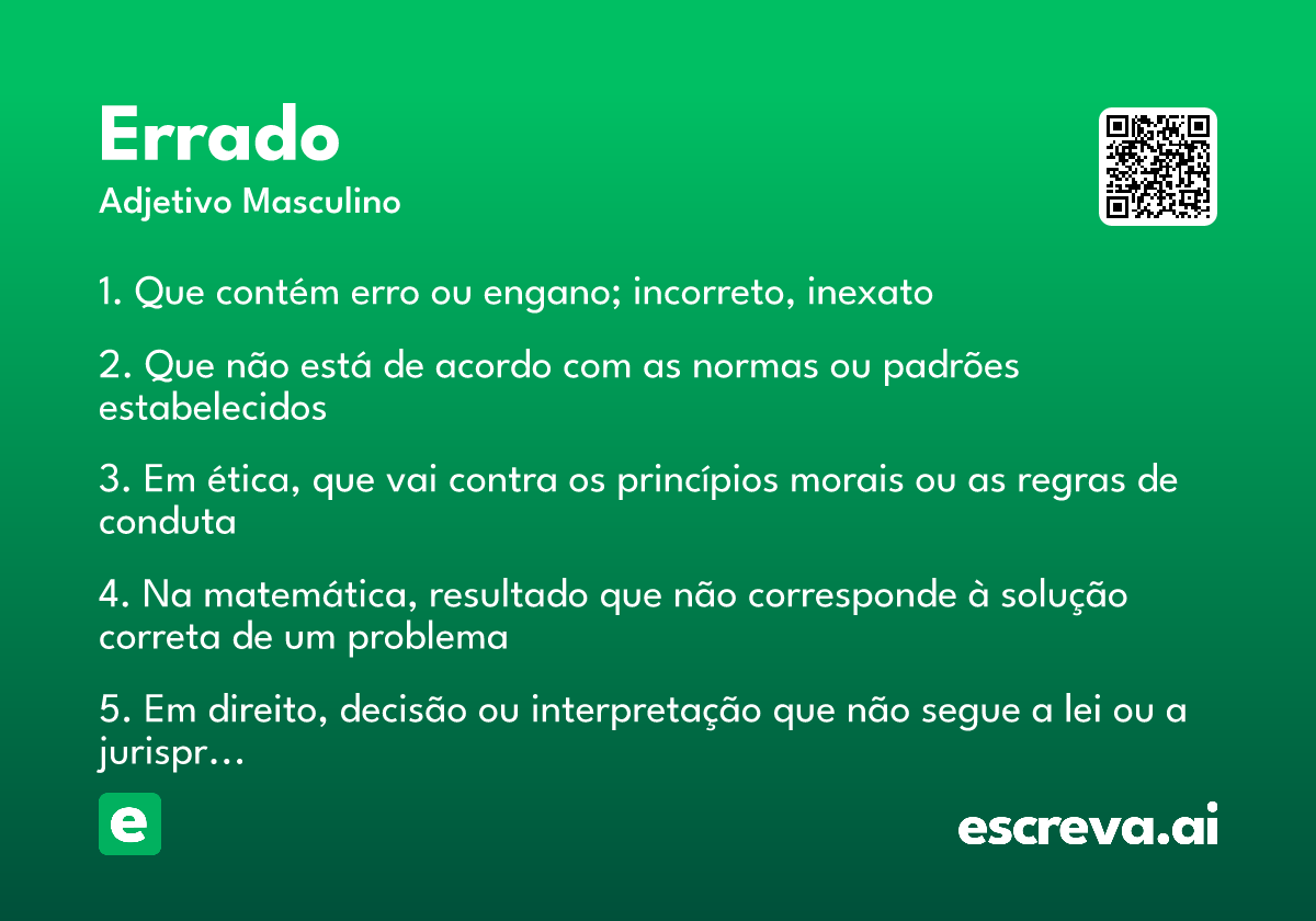 errado
