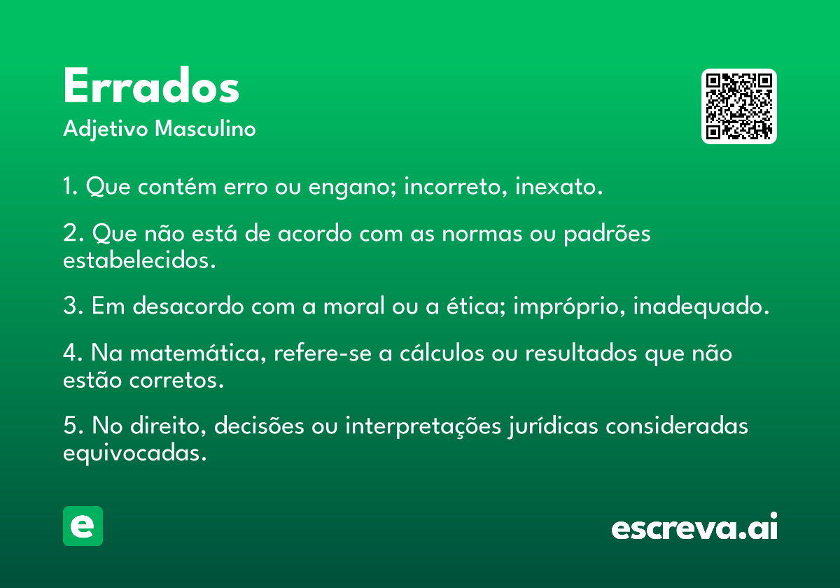 errados