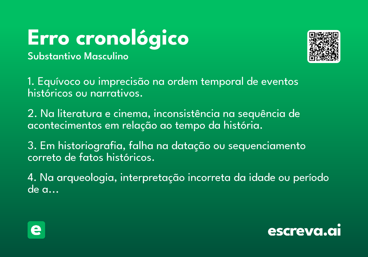 erro cronológico