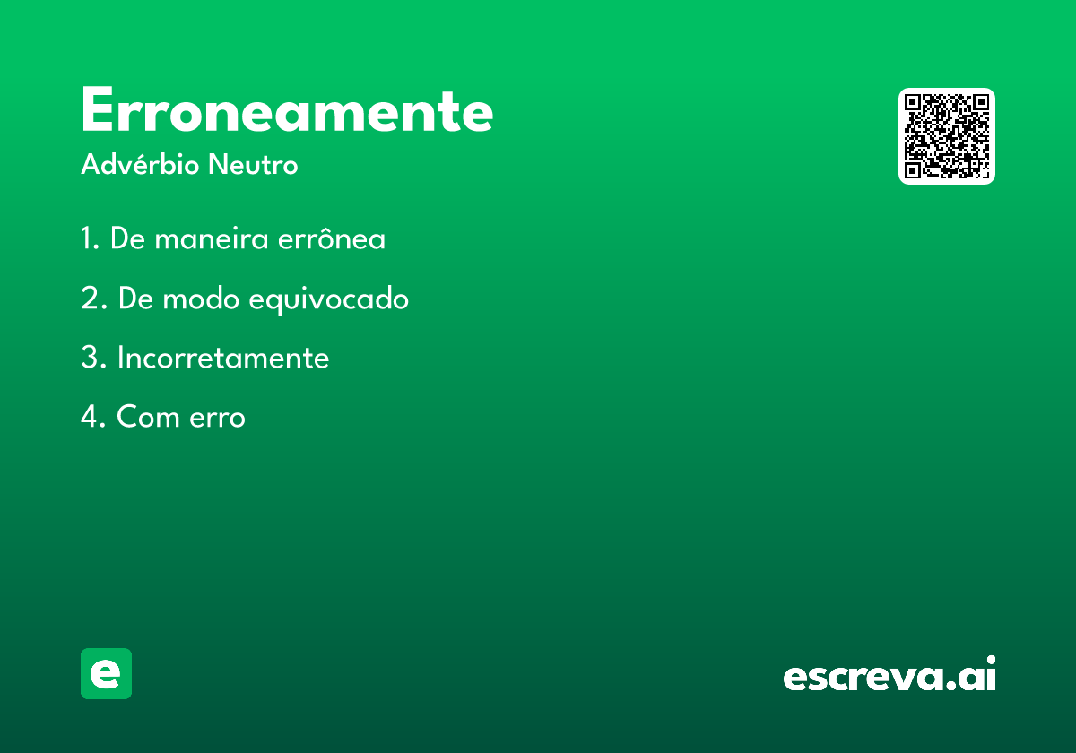 erroneamente