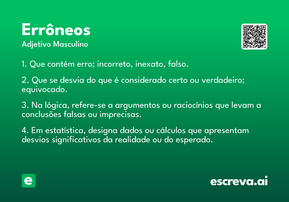 errôneos