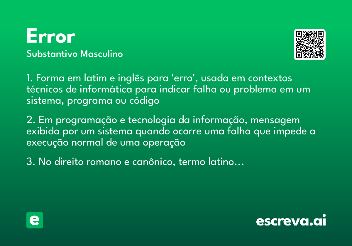 error