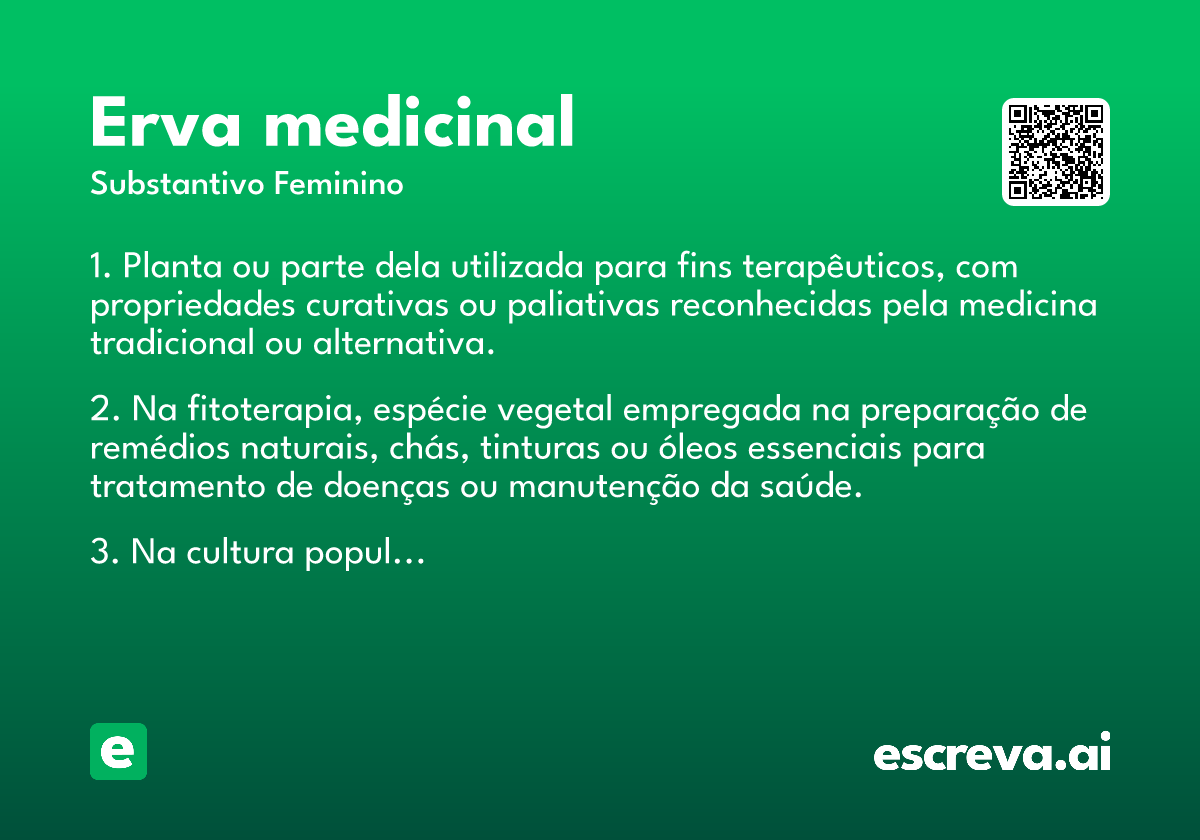 erva medicinal