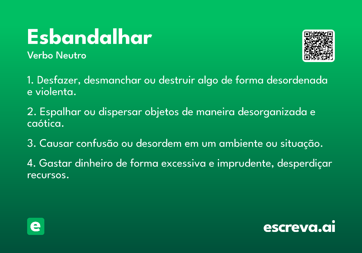 esbandalhar
