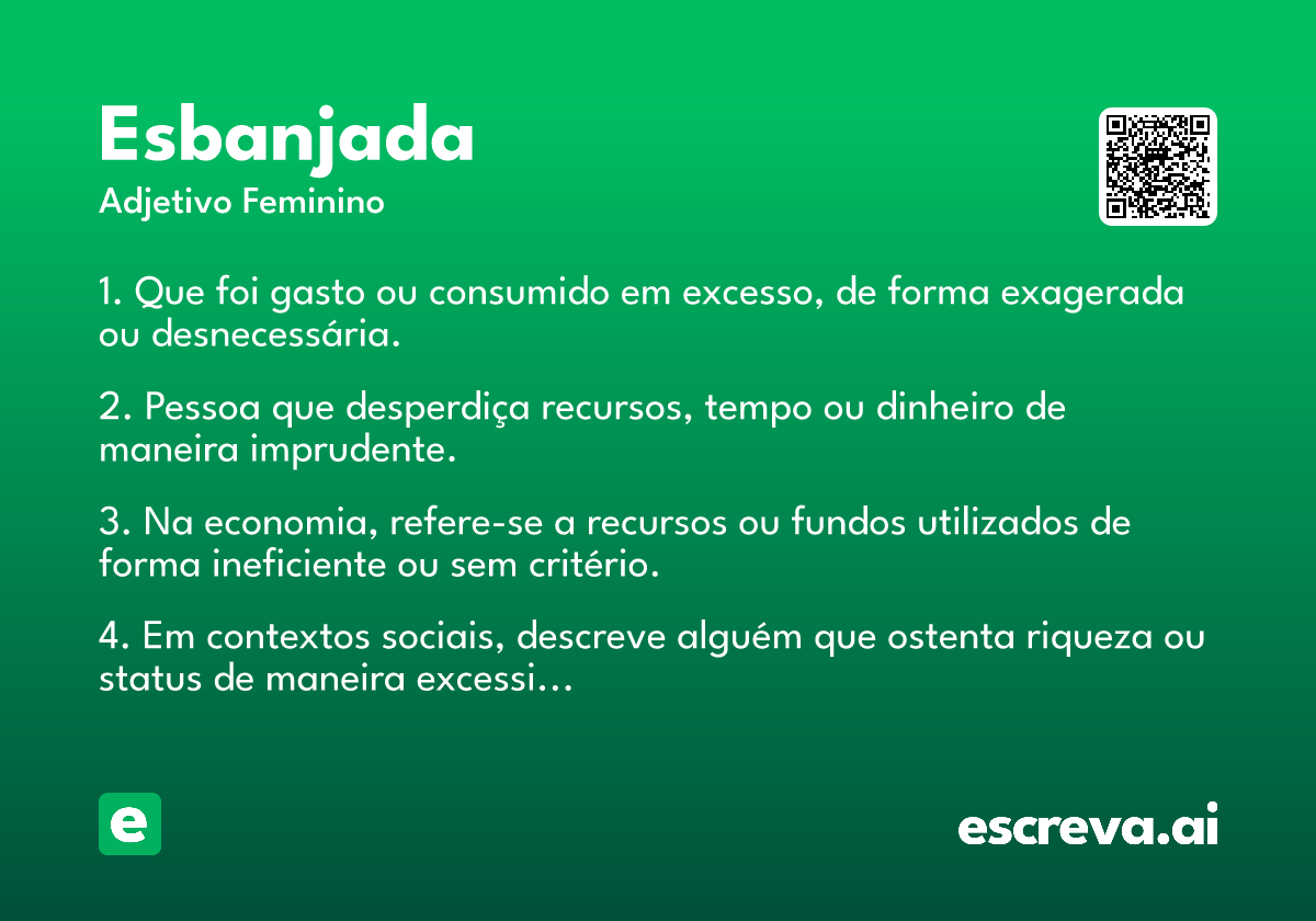 esbanjada