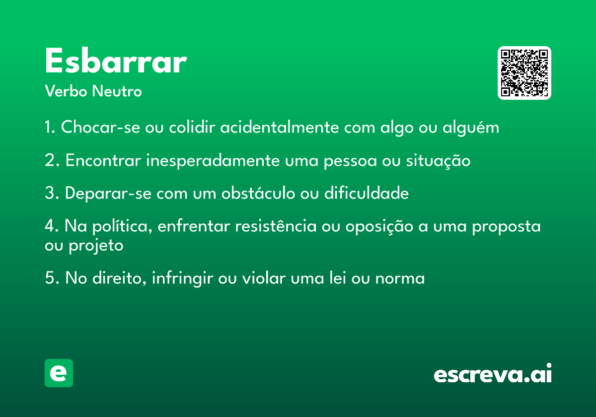 esbarrar