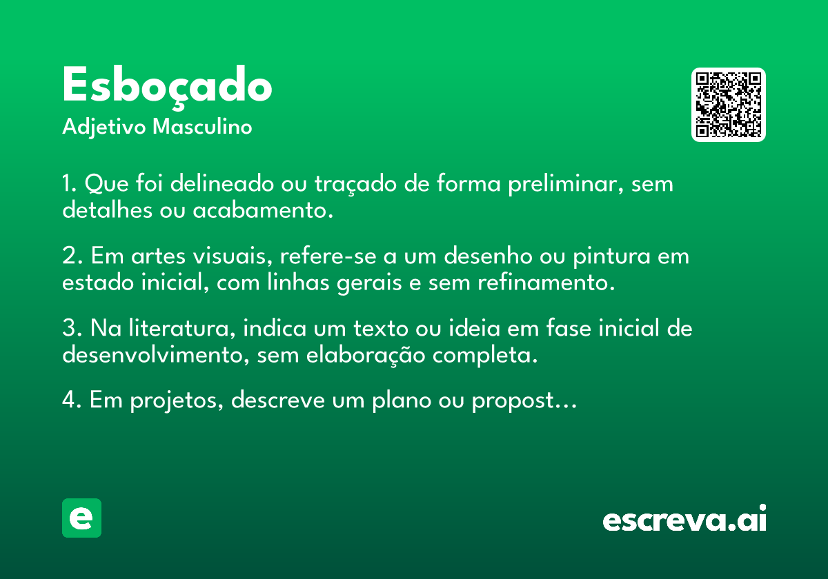 esboçado