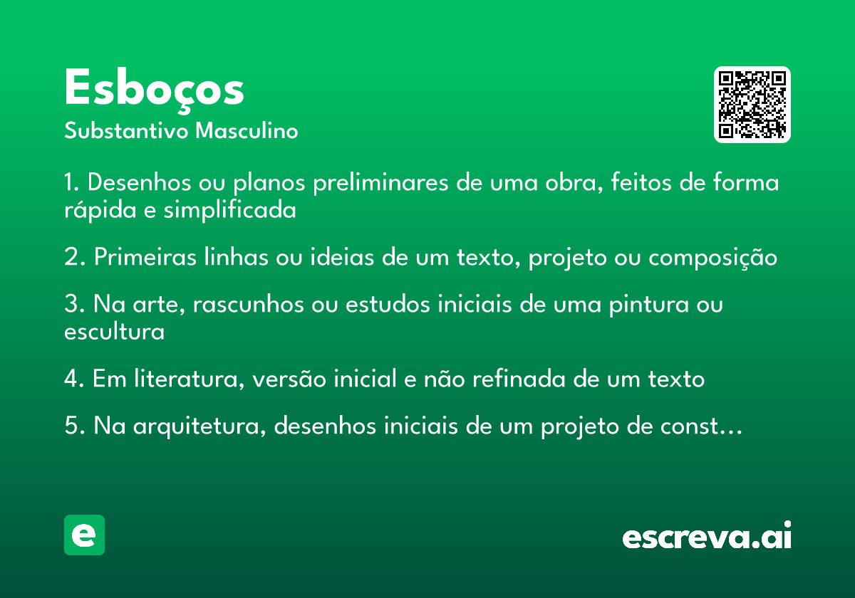 esboços