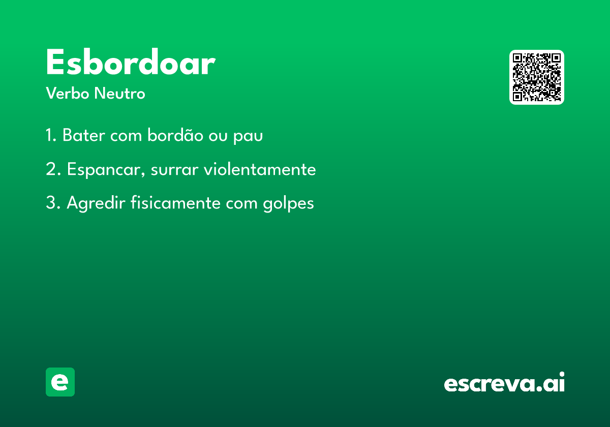 esbordoar