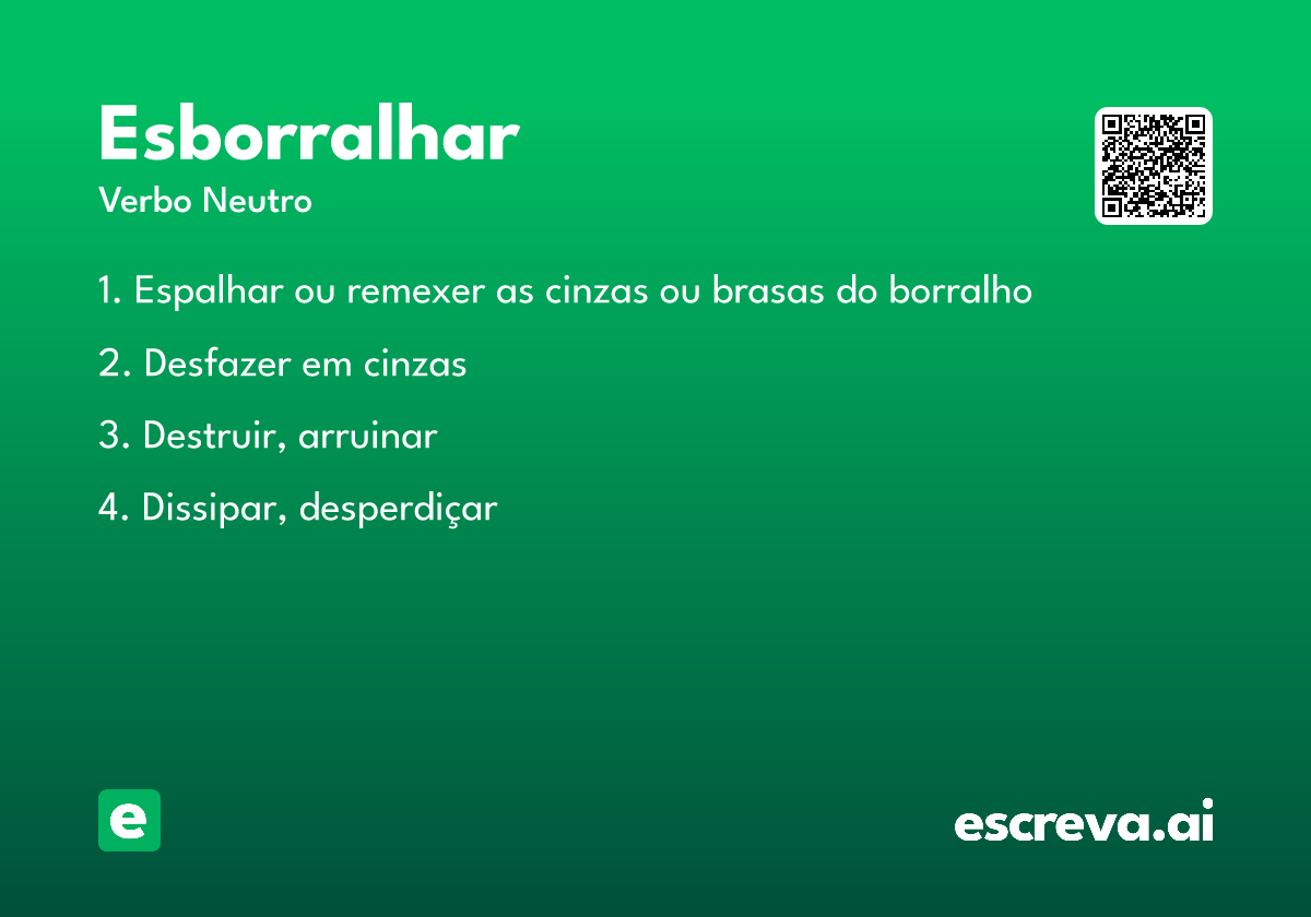 esborralhar
