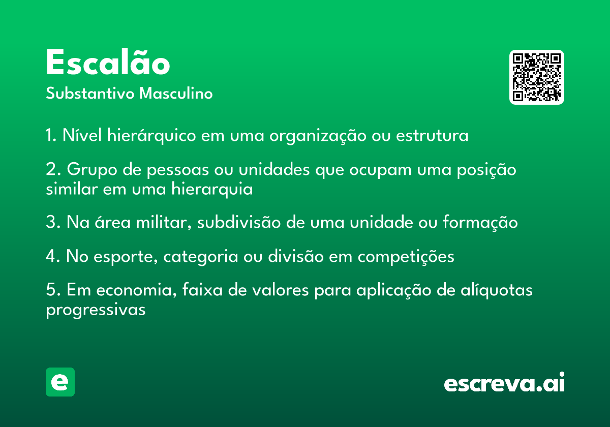 escalão