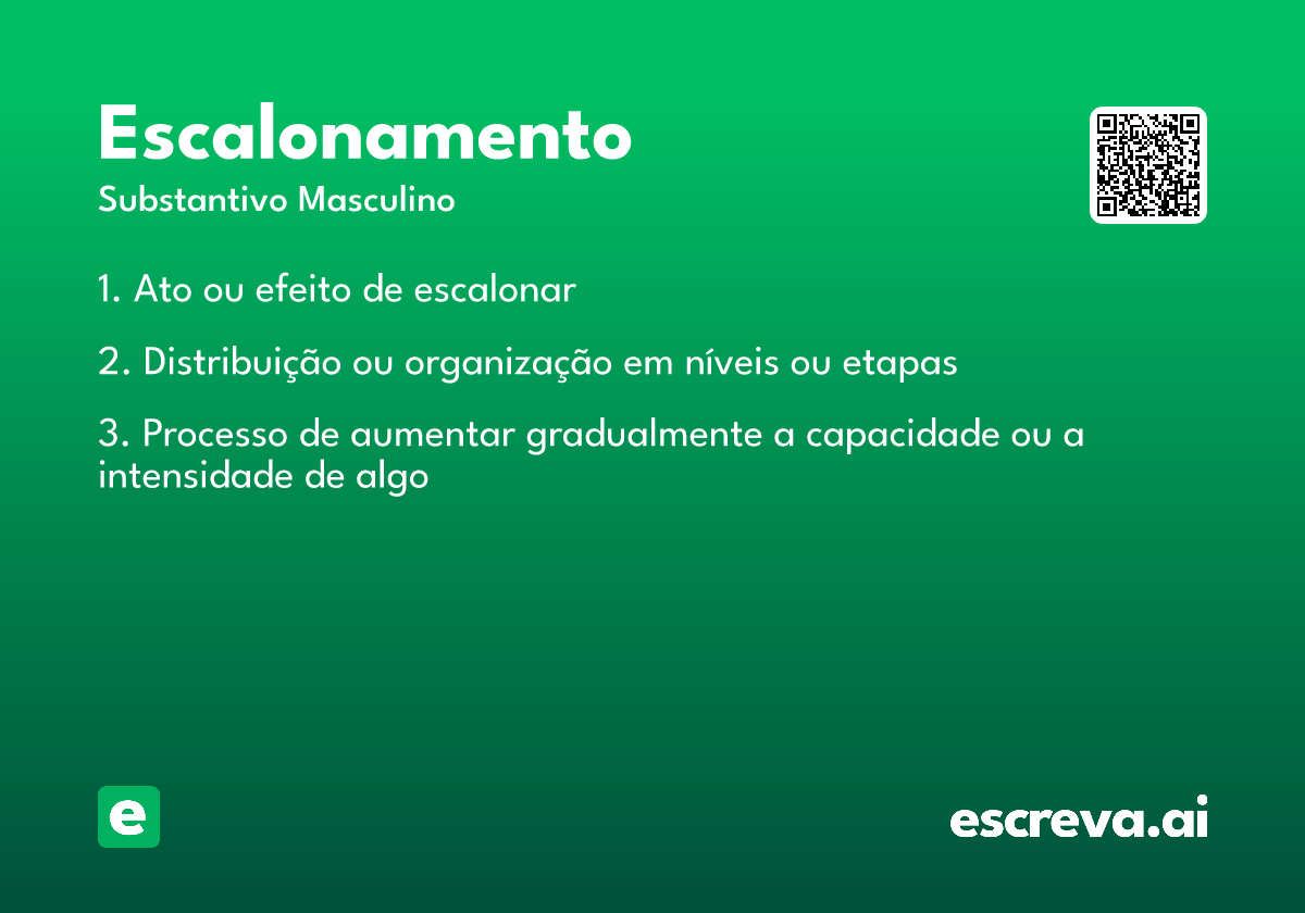 escalonamento