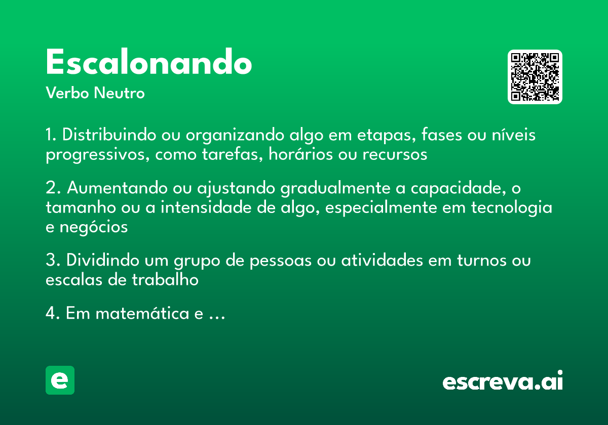 escalonando