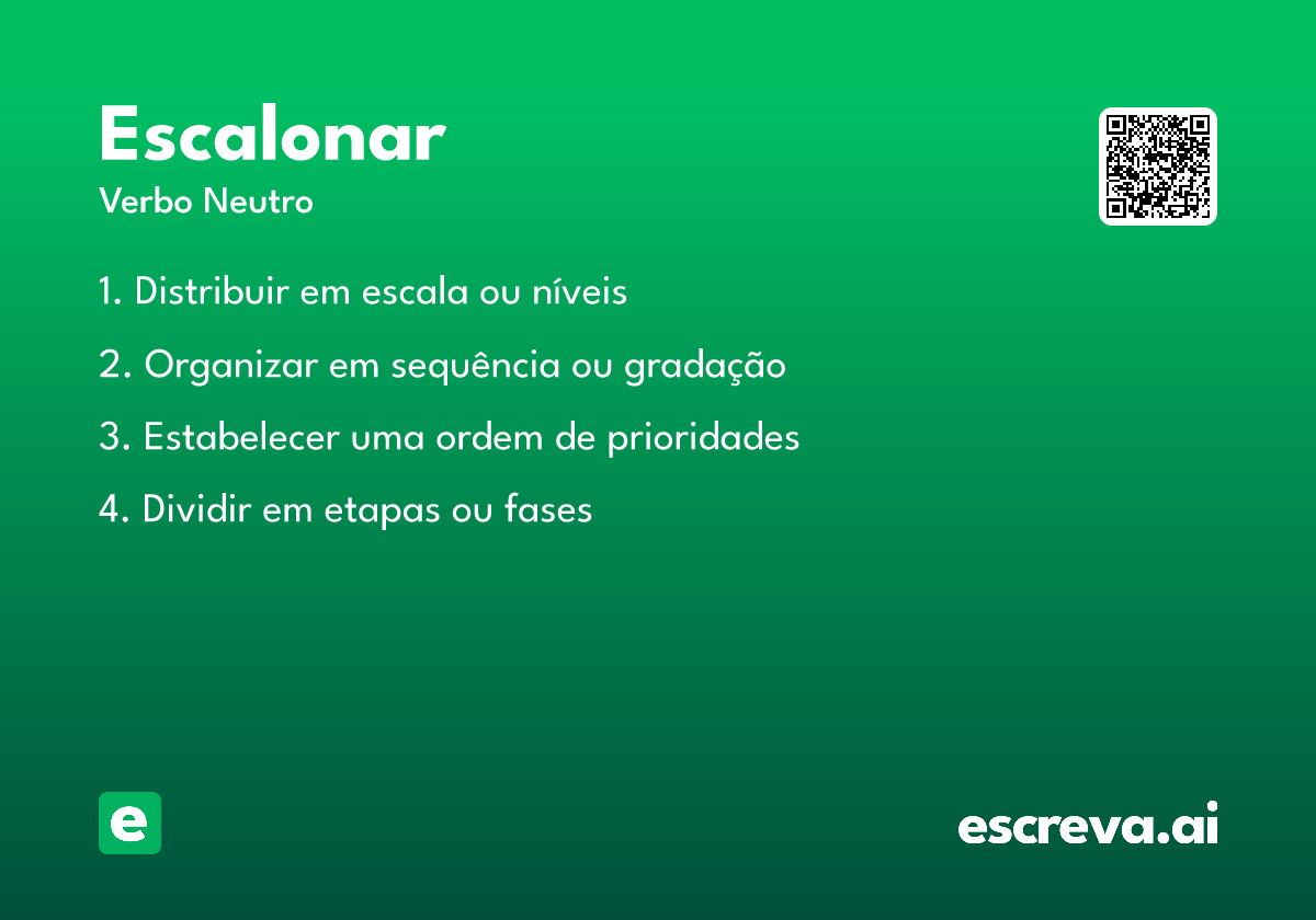 escalonar